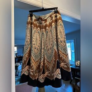 Coldwater creek silk swing skirt. Medium. Boho, artsy , art to wear